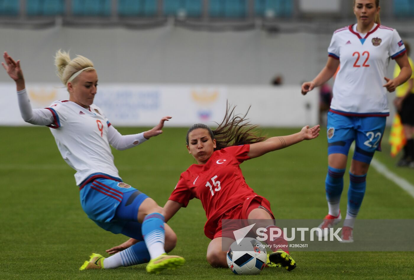 Football. UEFA Women's EURO 2017 quialifier. Russia vs. Turkey
