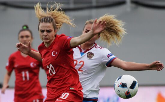 Football. UEFA Women's EURO 2017 qualifier. Russia vs. Turkey