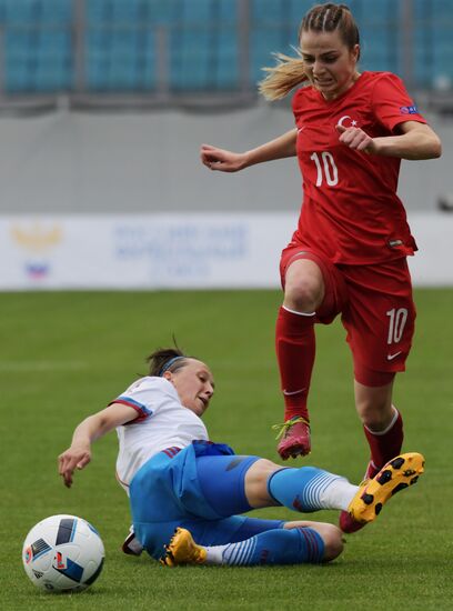 Football. UEFA Women's EURO 2017 qualifier. Russia vs. Turkey