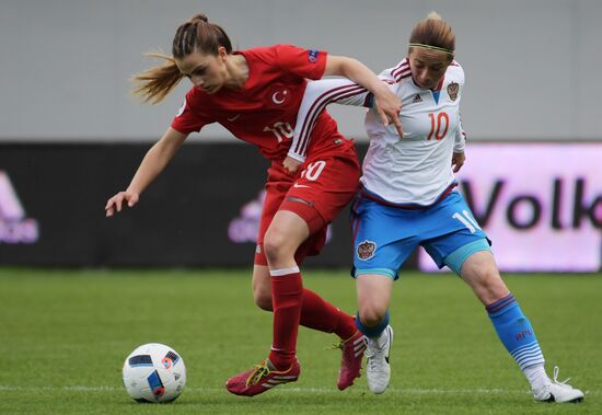 Football. UEFA Women's EURO 2017 qualifier. Russia vs. Turkey