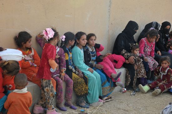 Refugees from ISIL-occupied lands come to Kirkuk in Iraq