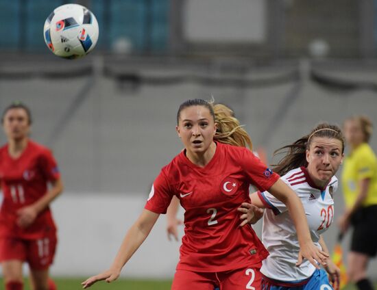 Football. UEFA Women's EURO 2017 quialifier. Russia vs. Turkey