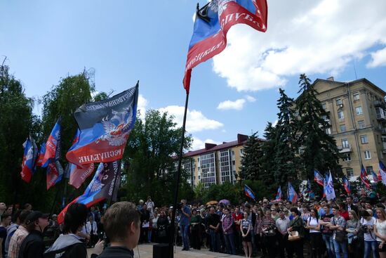 Rally against Ukraine's non-compliance with Minsk Agreements