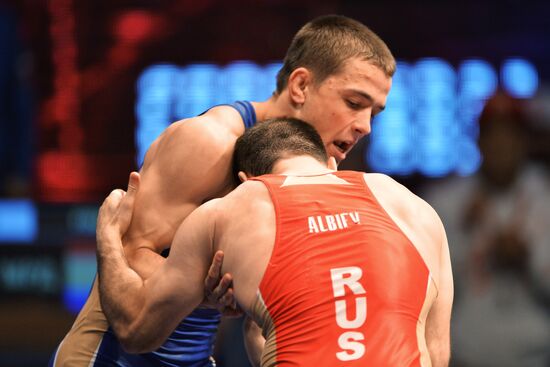 Greco-Roman wrestling. Russian championships. Day One