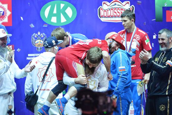 Greco-Roman wrestling. Russian championships. Day One