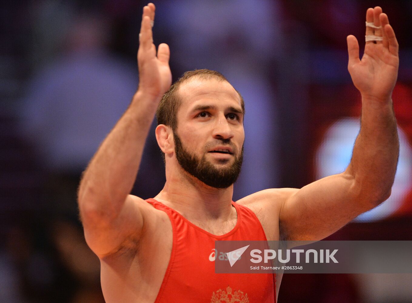 Greco-Roman wrestling. Russian championships. Day One