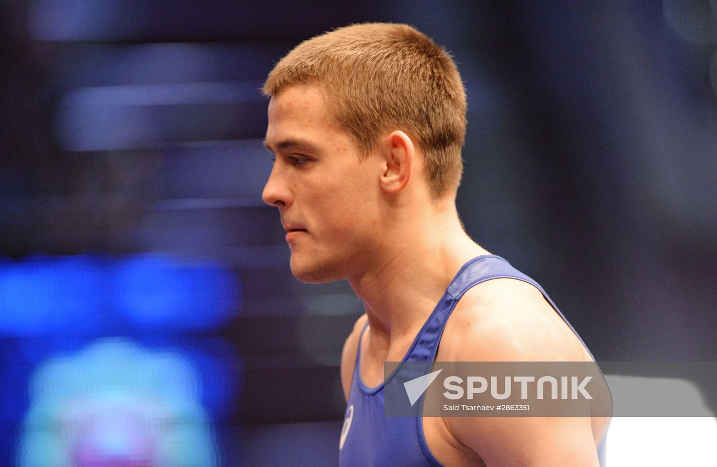 Greco-Roman wrestling. Russian championships. Day One