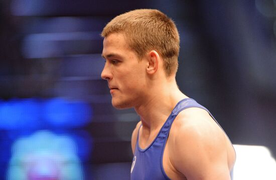 Greco-Roman wrestling. Russian championships. Day One