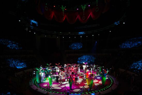 Water, Fire and Light Circus show in St. Petersburg