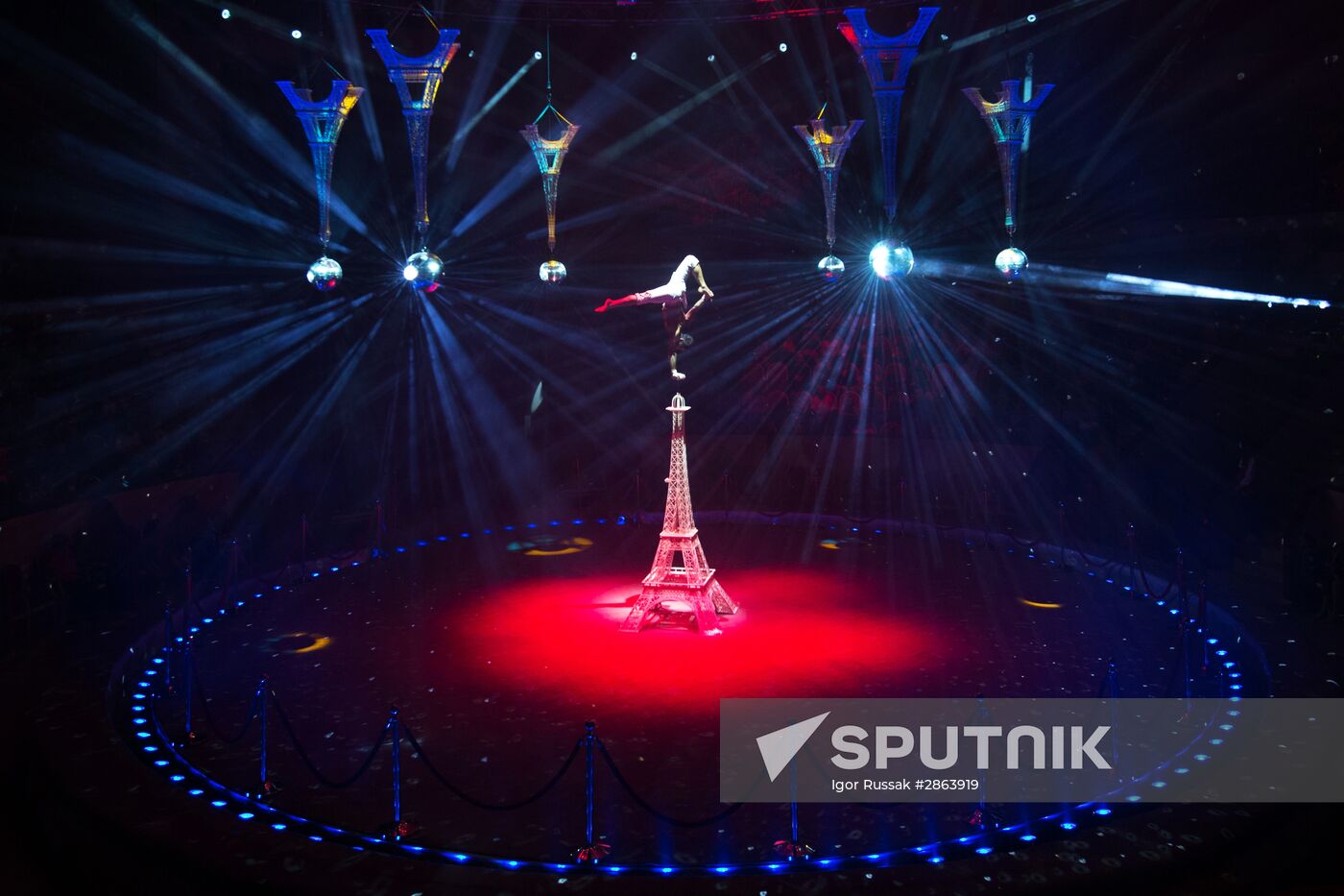Water, Fire and Light Circus show in St. Petersburg