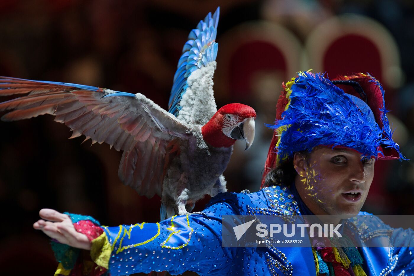 Water, Fire and Light Circus show in St. Petersburg