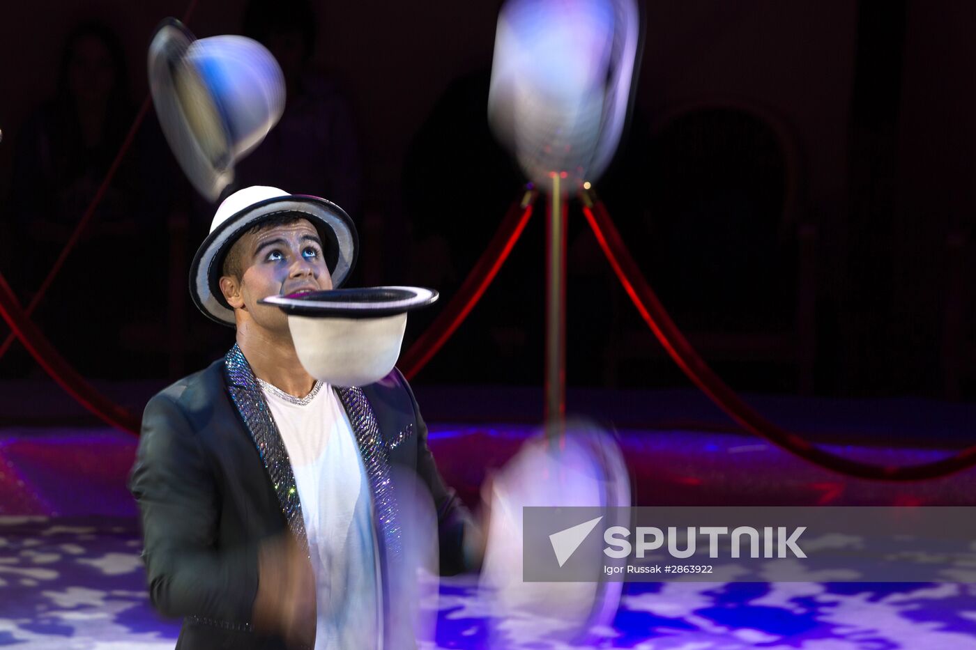 Water, Fire and Light Circus show in St. Petersburg