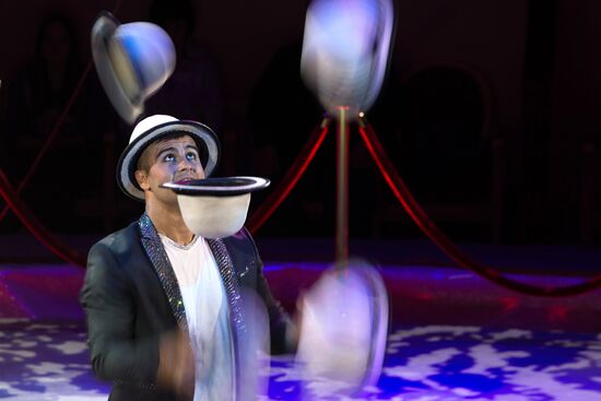 Water, Fire and Light Circus show in St. Petersburg