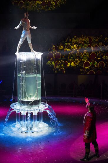 Water, Fire and Light Circus show in St. Petersburg