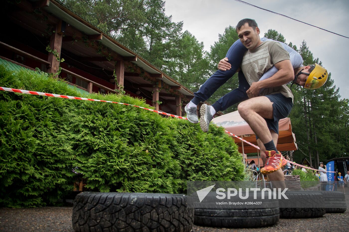 Wife Carrying Championship in Ufa
