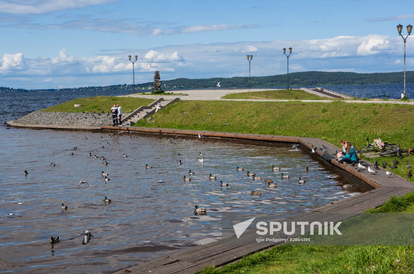 Onega Lake shoreline