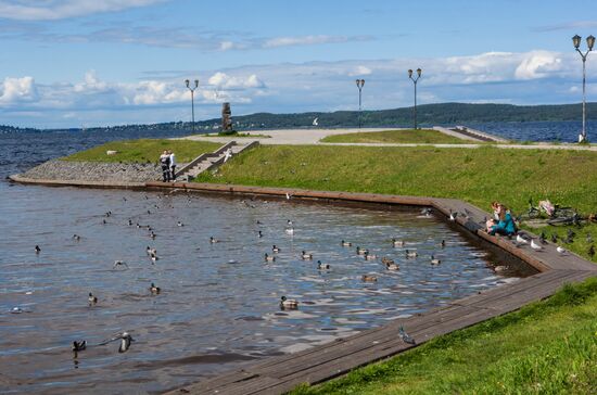 Onega Lake shoreline