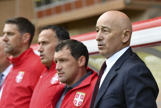 Russia vs. Serbia friendly football match