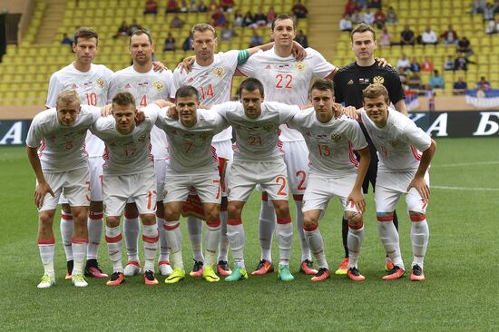 Russia vs. Serbia friendly football match