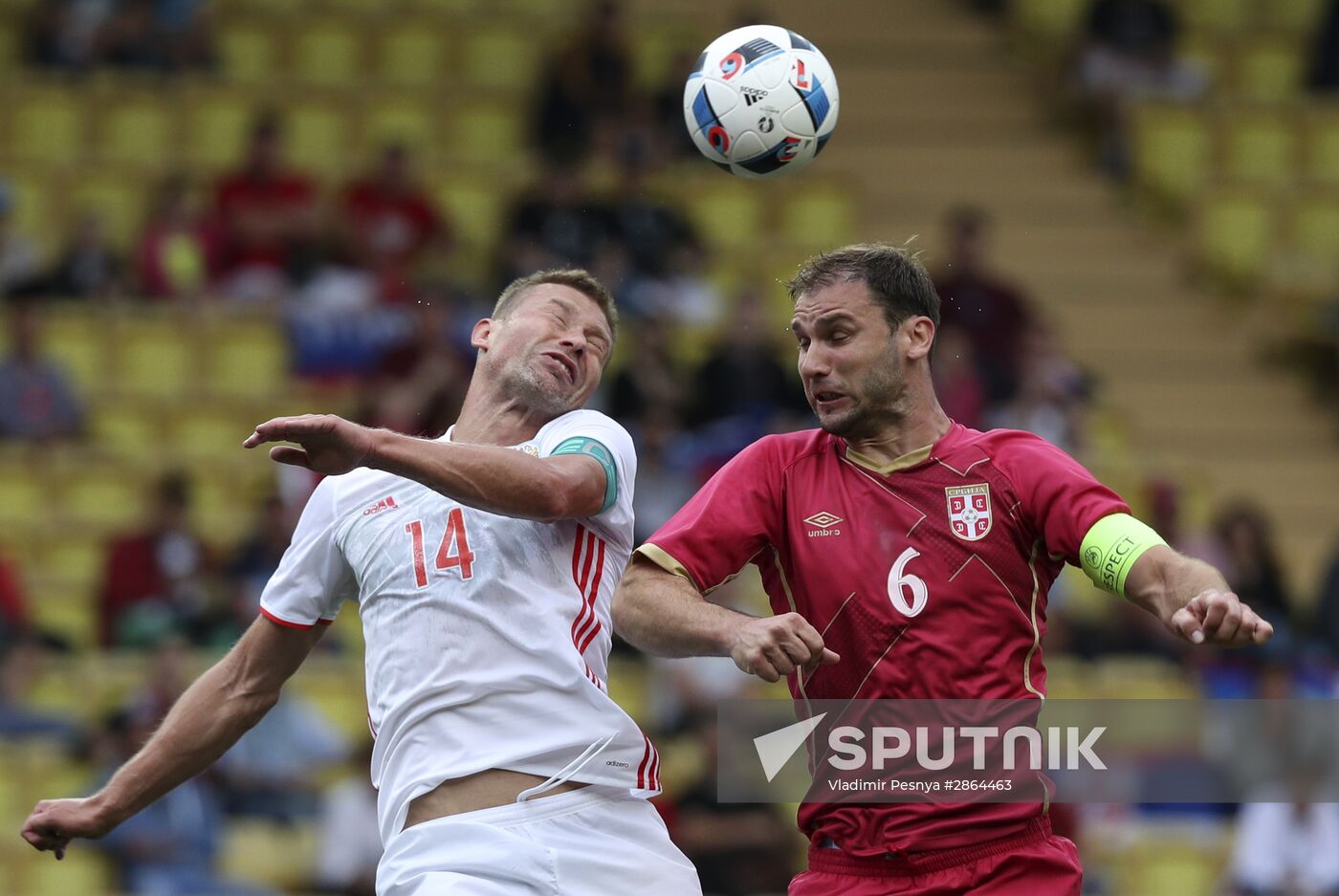 Russia vs. Serbia friendly football match