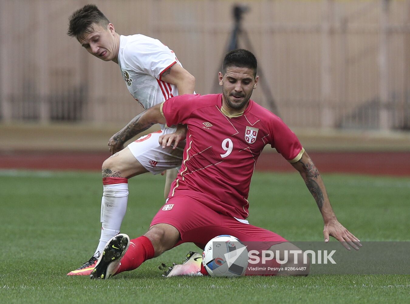 Russia vs. Serbia friendly football match