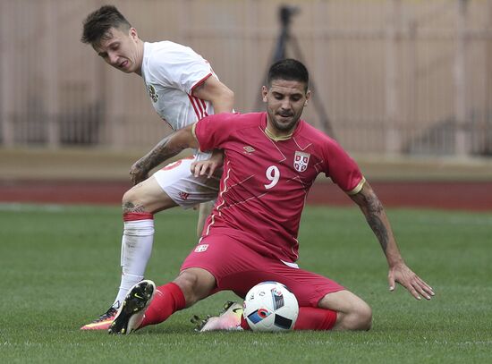 Russia vs. Serbia friendly football match