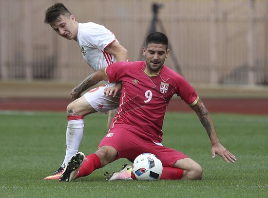 Russia vs. Serbia friendly football match