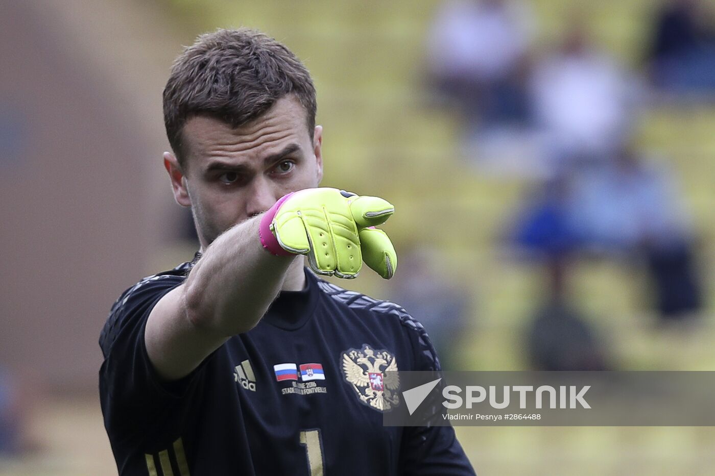 Russia vs. Serbia friendly football match