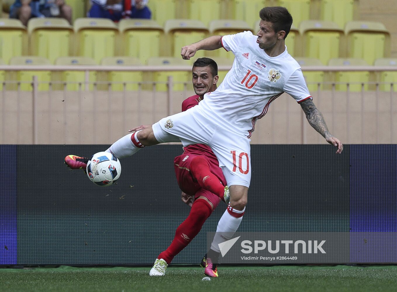 Russia vs. Serbia friendly football match