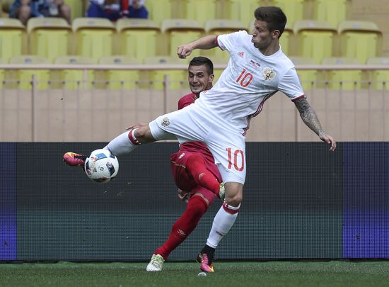 Russia vs. Serbia friendly football match