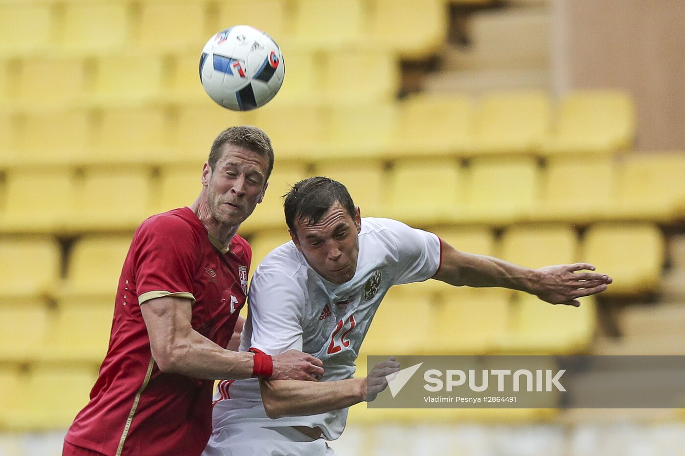 Russia vs. Serbia friendly football match