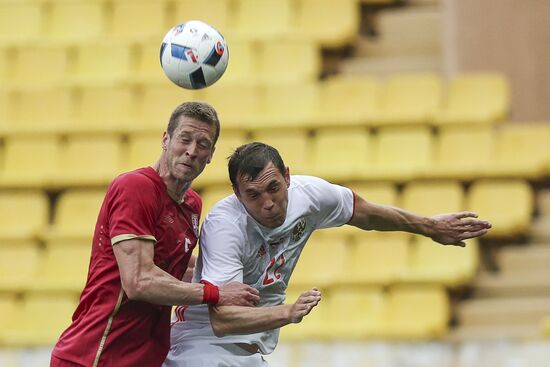 Russia vs. Serbia friendly football match