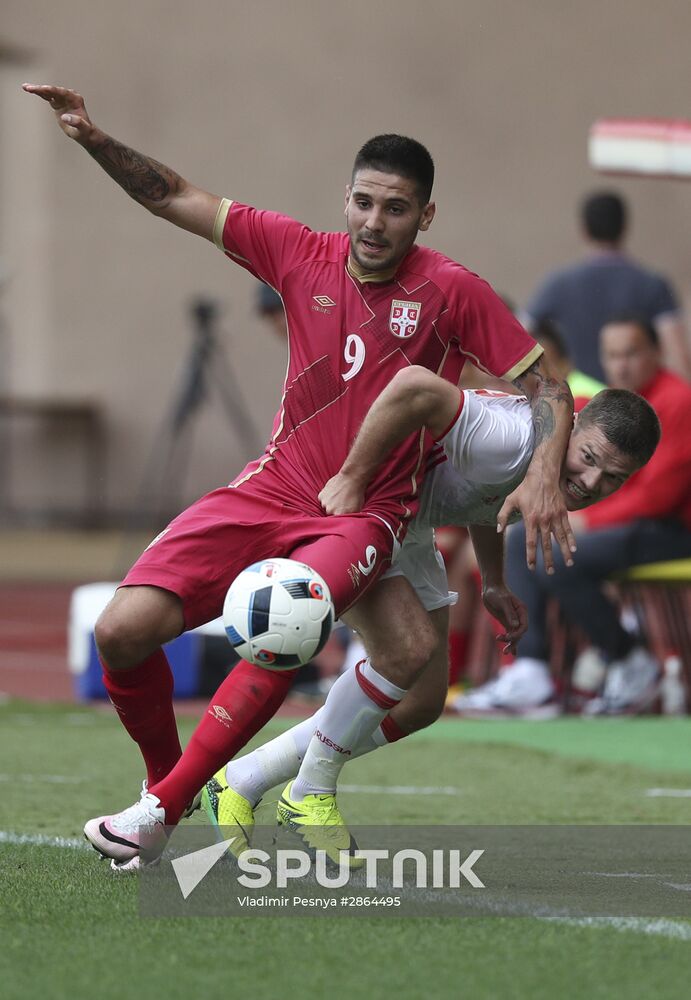 Russia vs. Serbia friendly football match