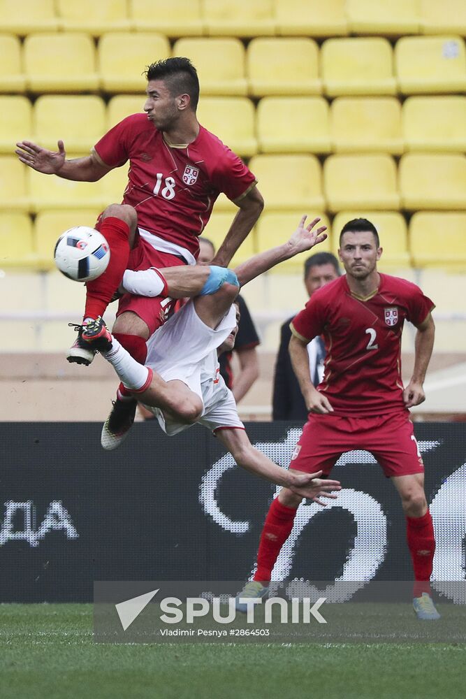 Russia vs. Serbia friendly football match