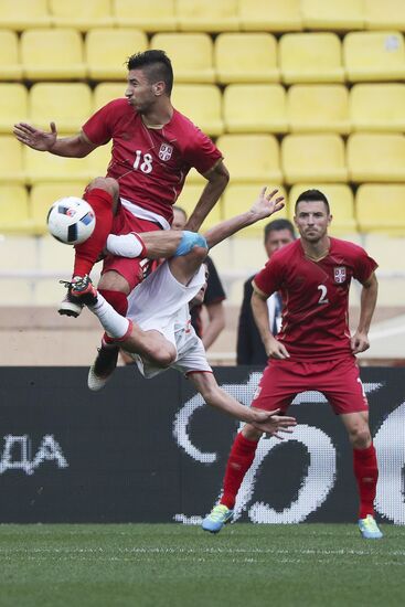 Russia vs. Serbia friendly football match