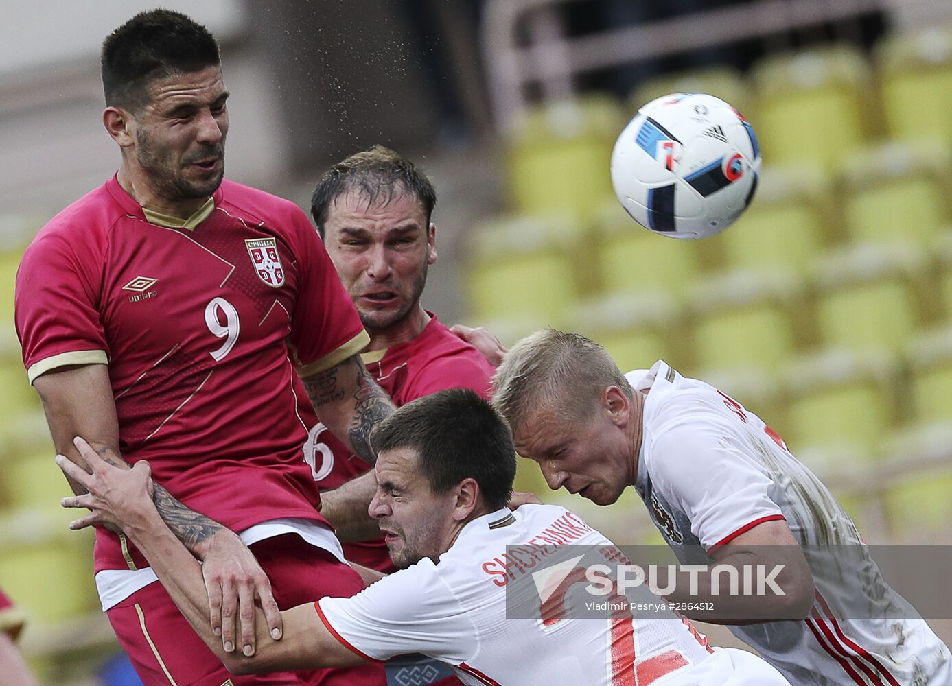 Russia vs. Serbia friendly football match