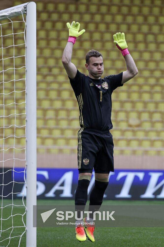 Russia vs. Serbia friendly football match