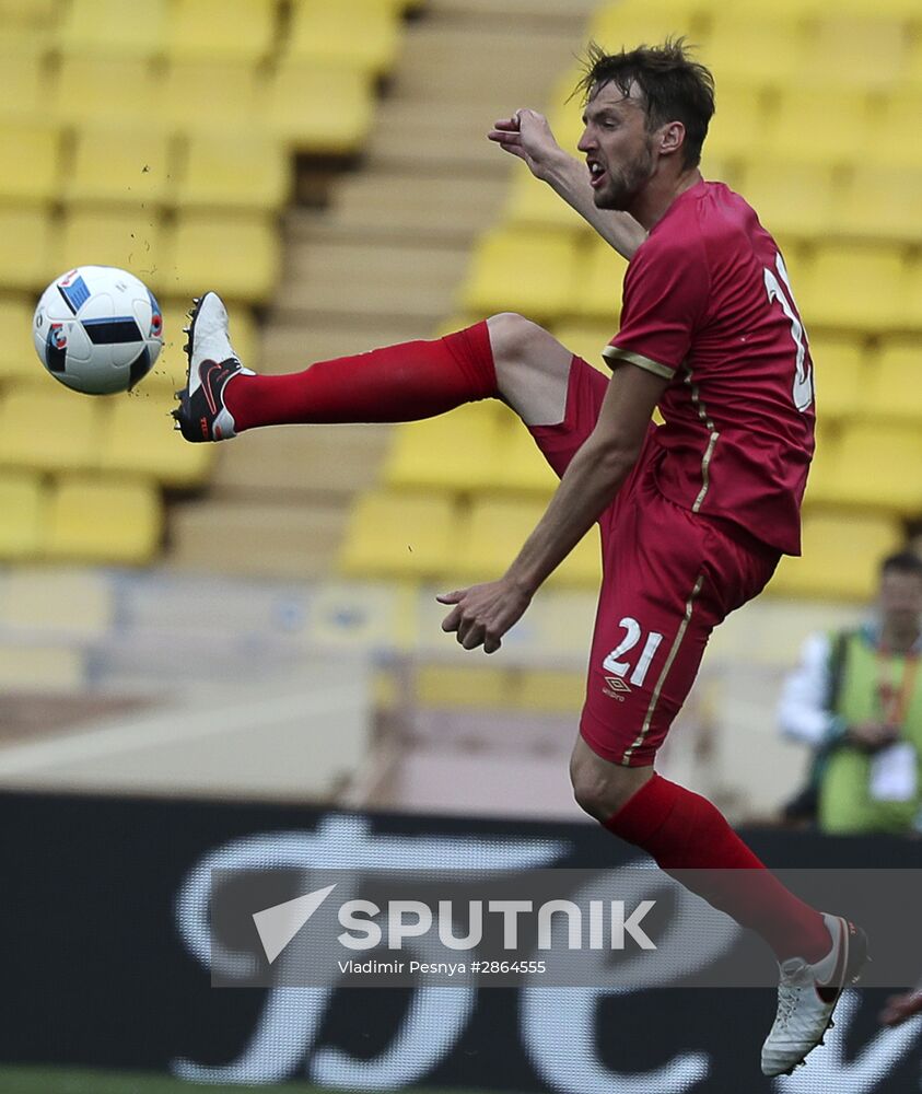 Russia vs. Serbia friendly football match