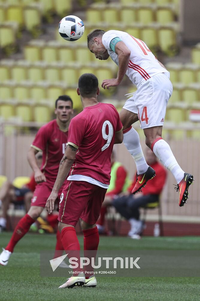 Russia vs. Serbia friendly football match