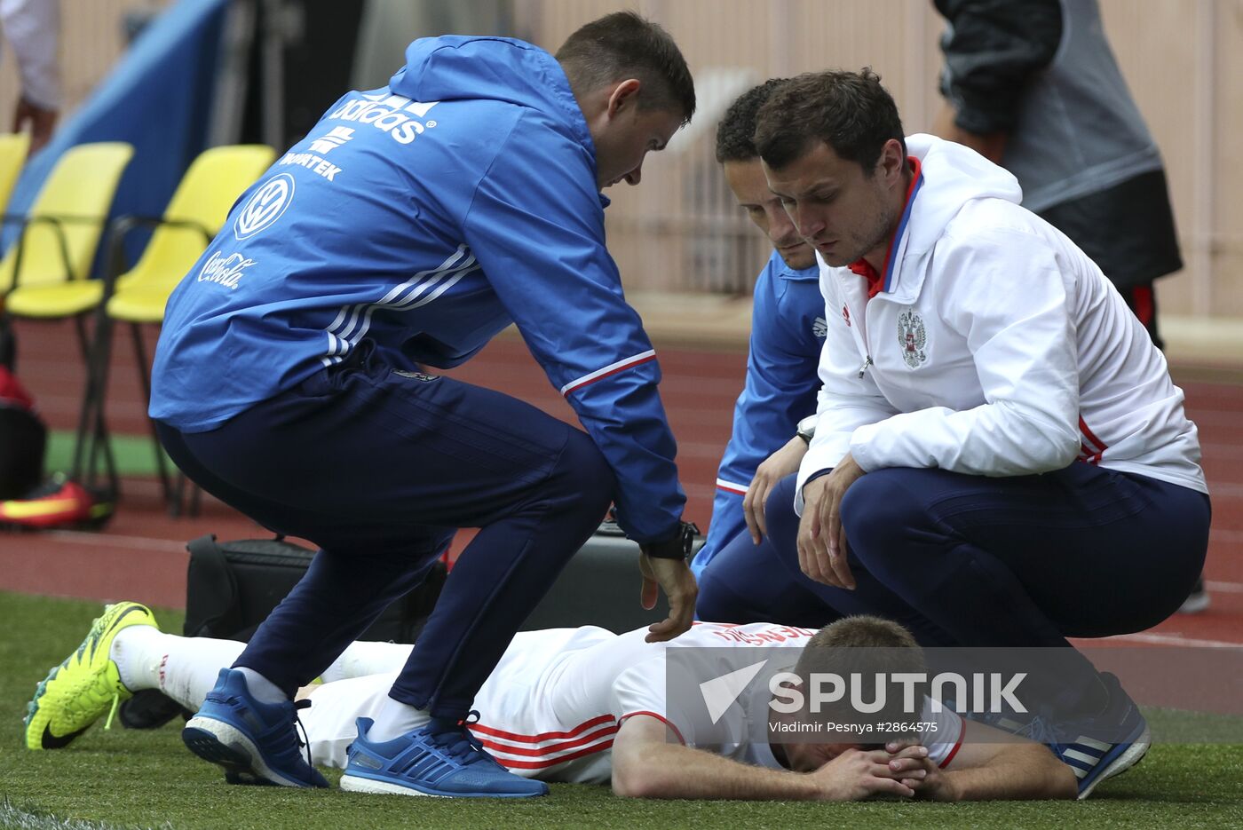 Russia vs. Serbia friendly football match