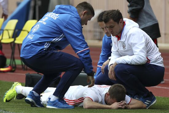 Russia vs. Serbia friendly football match