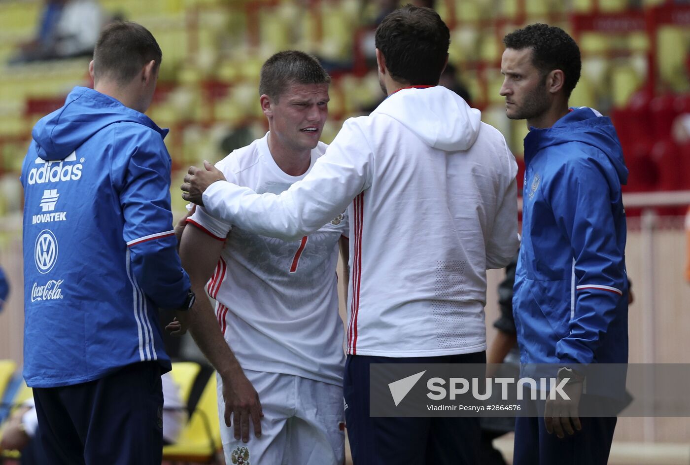 Russia vs. Serbia friendly football match