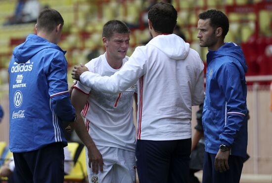Russia vs. Serbia friendly football match