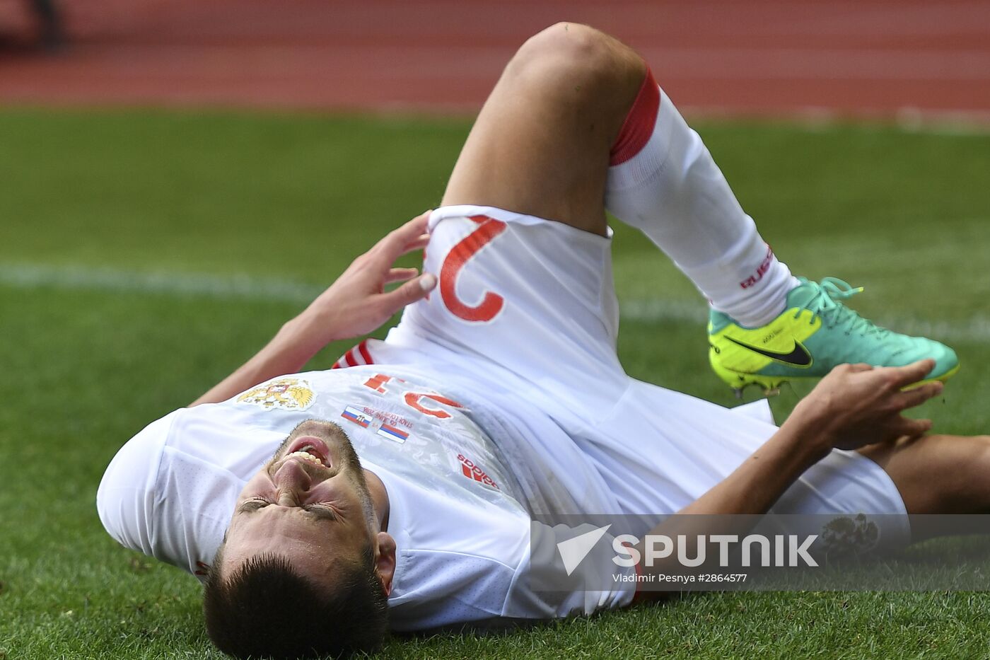 Russia vs. Serbia friendly football match