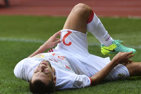 Russia vs. Serbia friendly football match