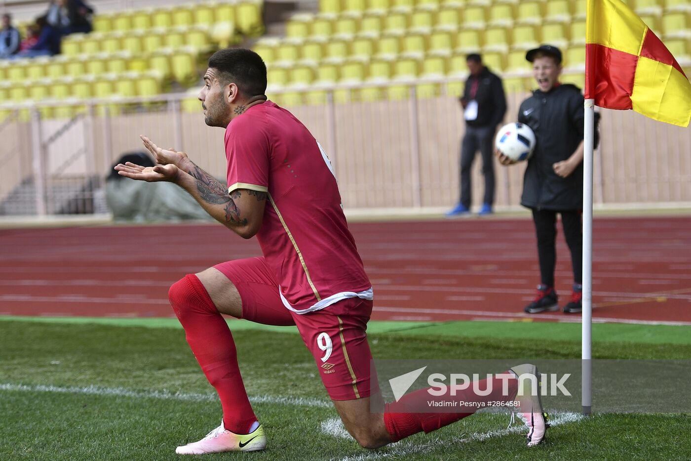 Russia vs. Serbia friendly football match