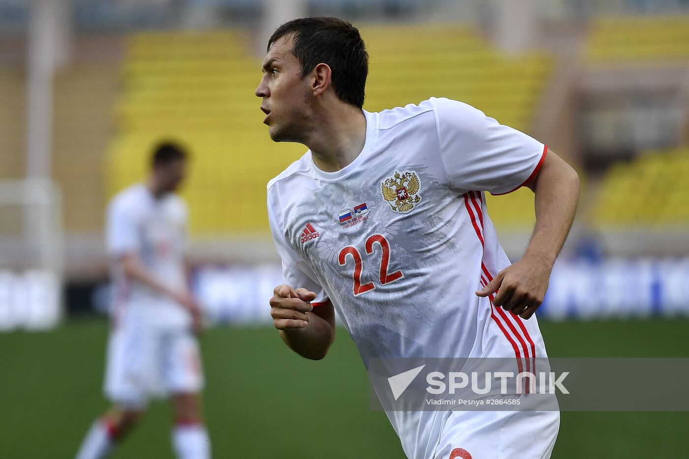 Russia vs. Serbia friendly football match