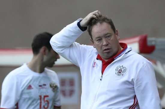 Russia vs. Serbia friendly football match