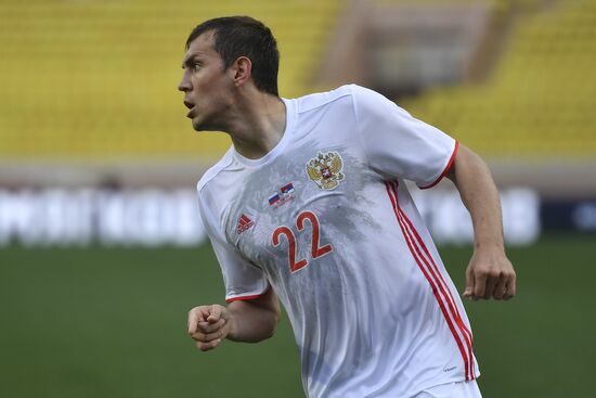 Russia vs. Serbia friendly football match