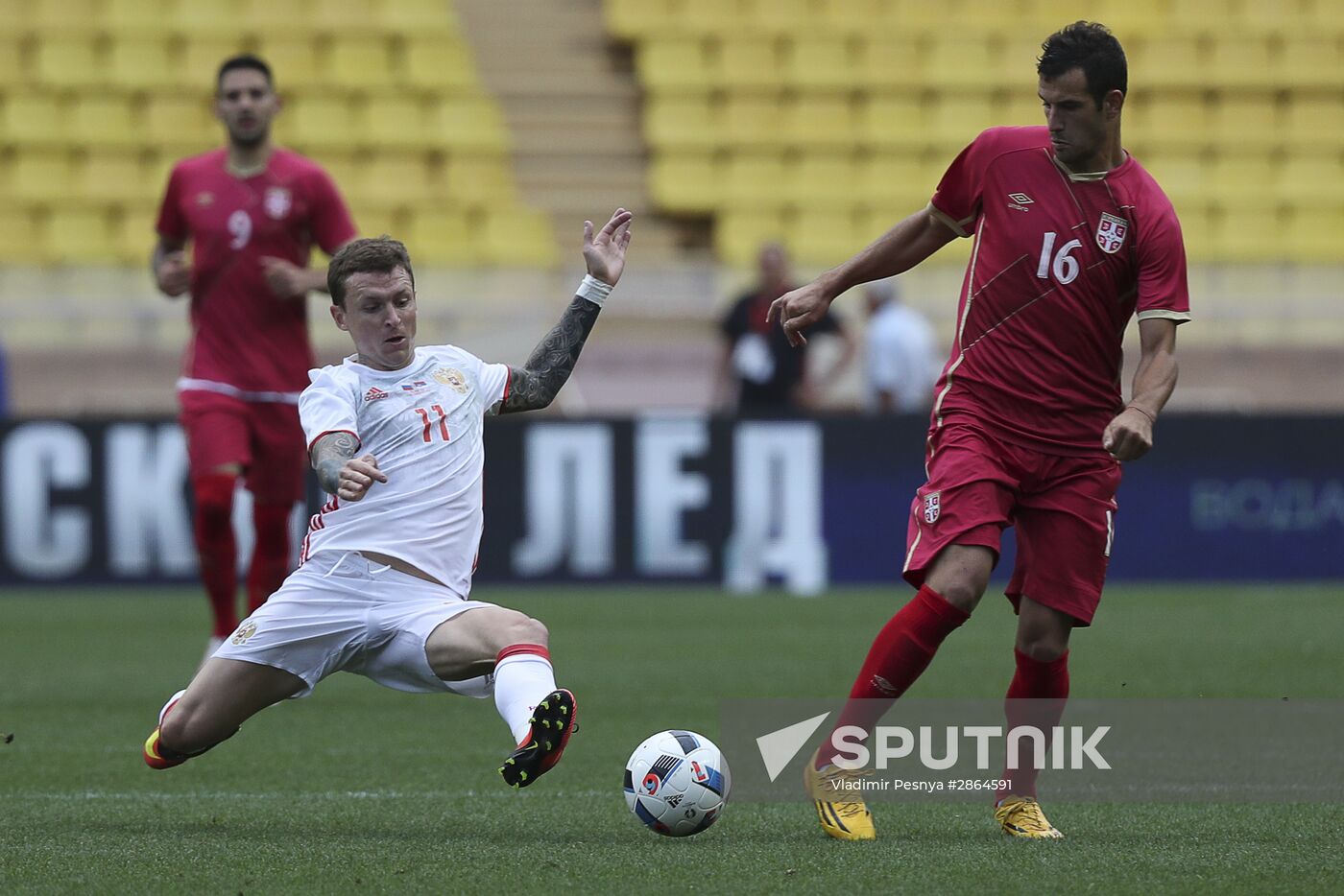 Russia vs. Serbia friendly football match